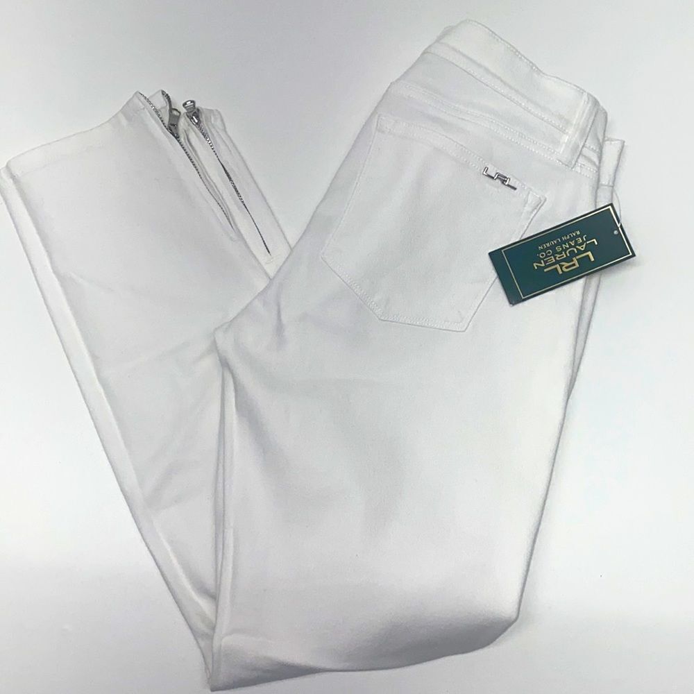 🔥LAUREN JEANS CO RALPH LAUREN WHITE SZ 4 New stretch